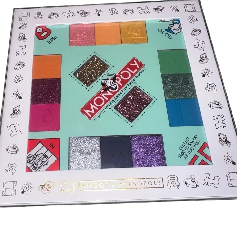 NWT Hipdot x Monopoly Money Moves Eyeshadow Palette Vibrant Limited Edition